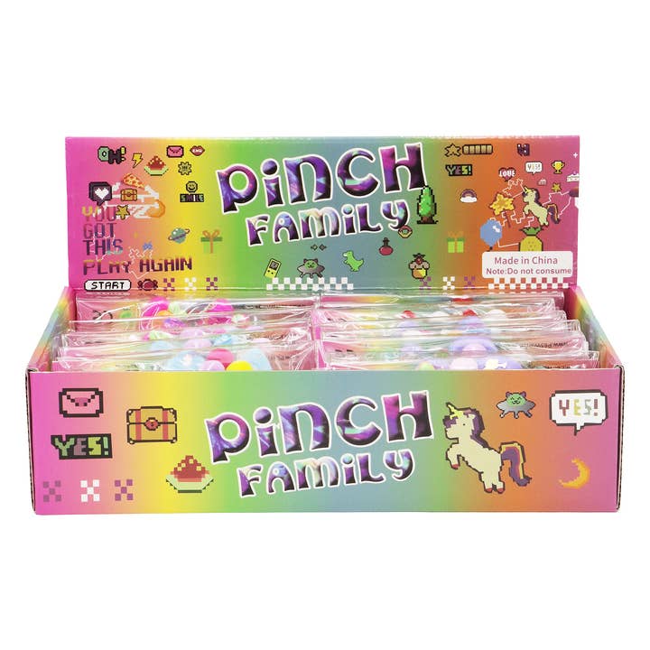 ASSORTED Ribbon Bunny Glitter Sticky Mochi Squishy Bag for wholesale on Faire2