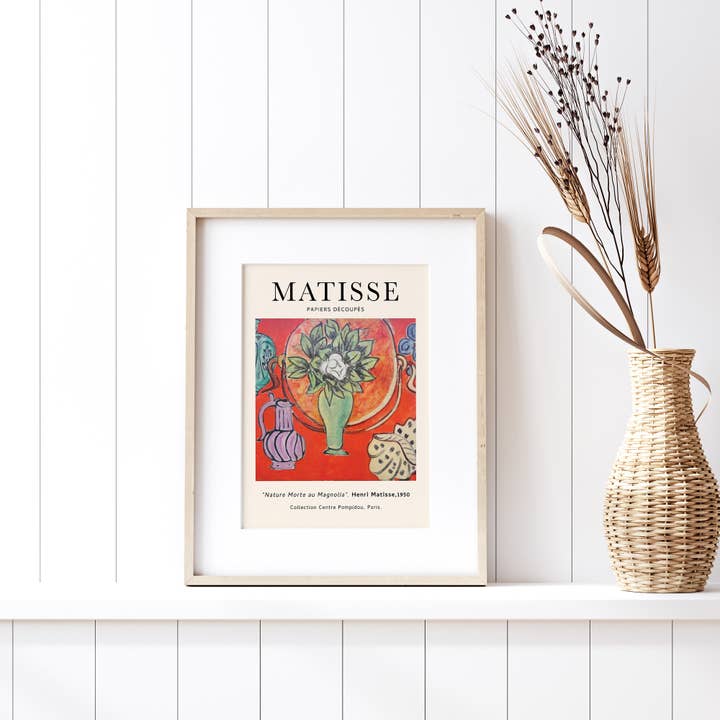 Sugar & Canvas – wholesale Konsttryck – Henri Matisse Natur Morte au Magnolia Vintage Konsttryck M011
