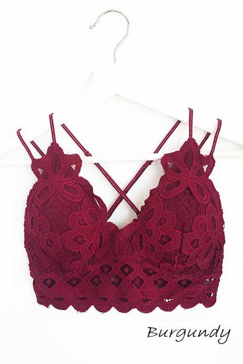Vanilla Monkey – wholesale Bralette - Dam – Plus size spets-bralette med vågformad kant och justerbara axelband4