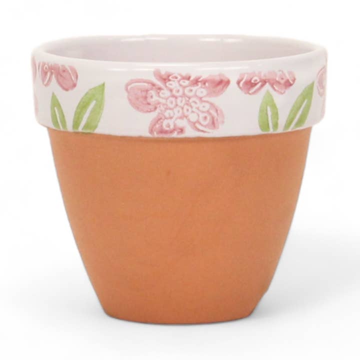 Mini Vaso de Plantas de Cerâmica com Tema de Flores por atacado de Cheungs Home Decor