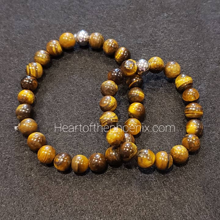 Gold Tiger's Eye Bracelet Adult/Child or Custom Sizes for wholesale by Heart of The Phoenix