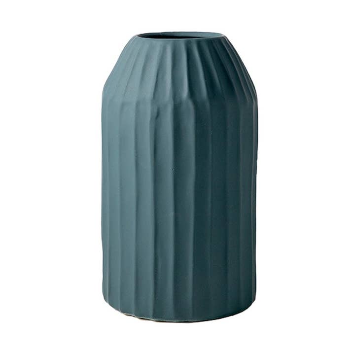 Korinthos green ceramic vase with vintage design by Pavao Studio for wholesale by PAVAO STUDIO