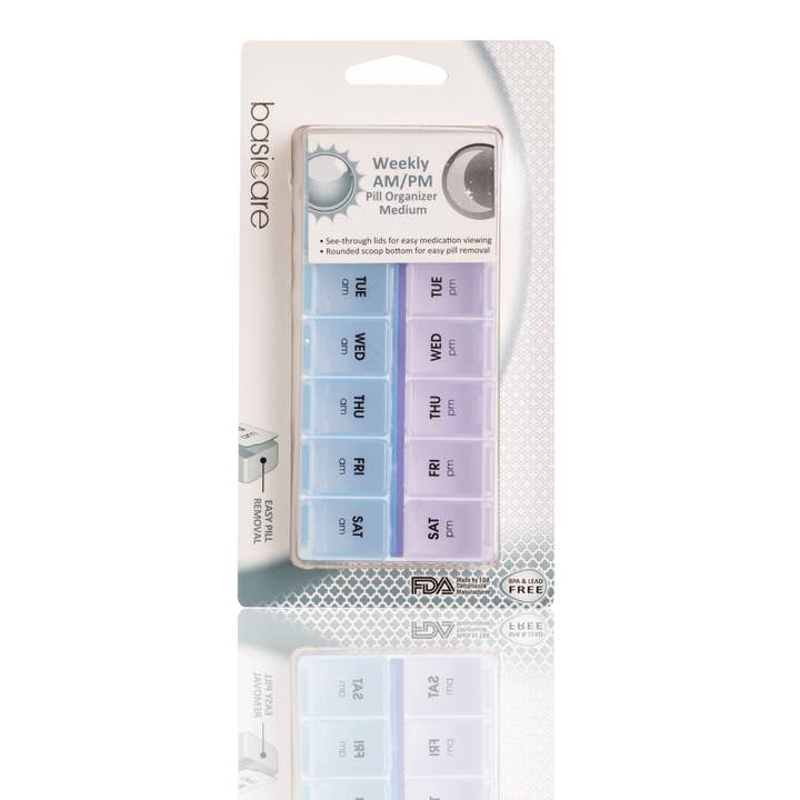 basicare - Wholesale Pill Organizer - Weekly AM/PM Pill Organizer Medium1