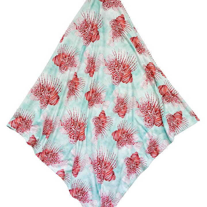 Lionfish Knit Swaddle for wholesale by Florida Kid Co.