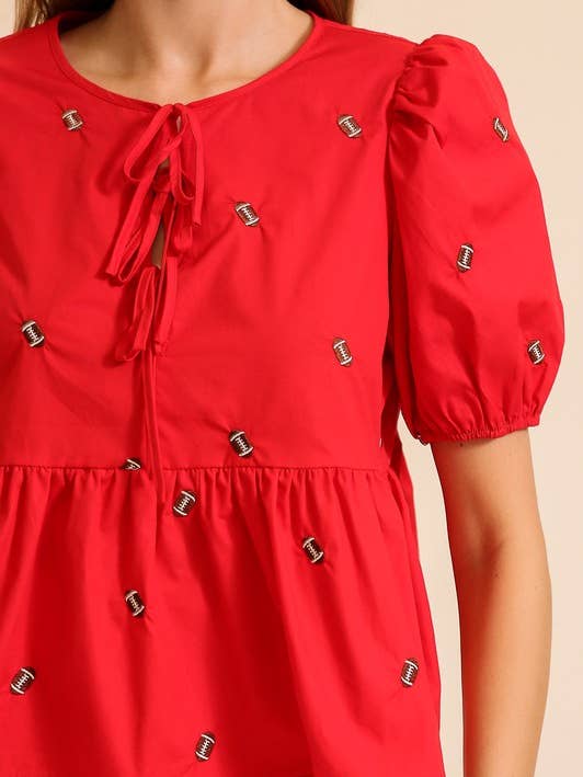 Twentyten - Wholesale Blouse - Women's - Short Sleeve Tie Top - MN30240