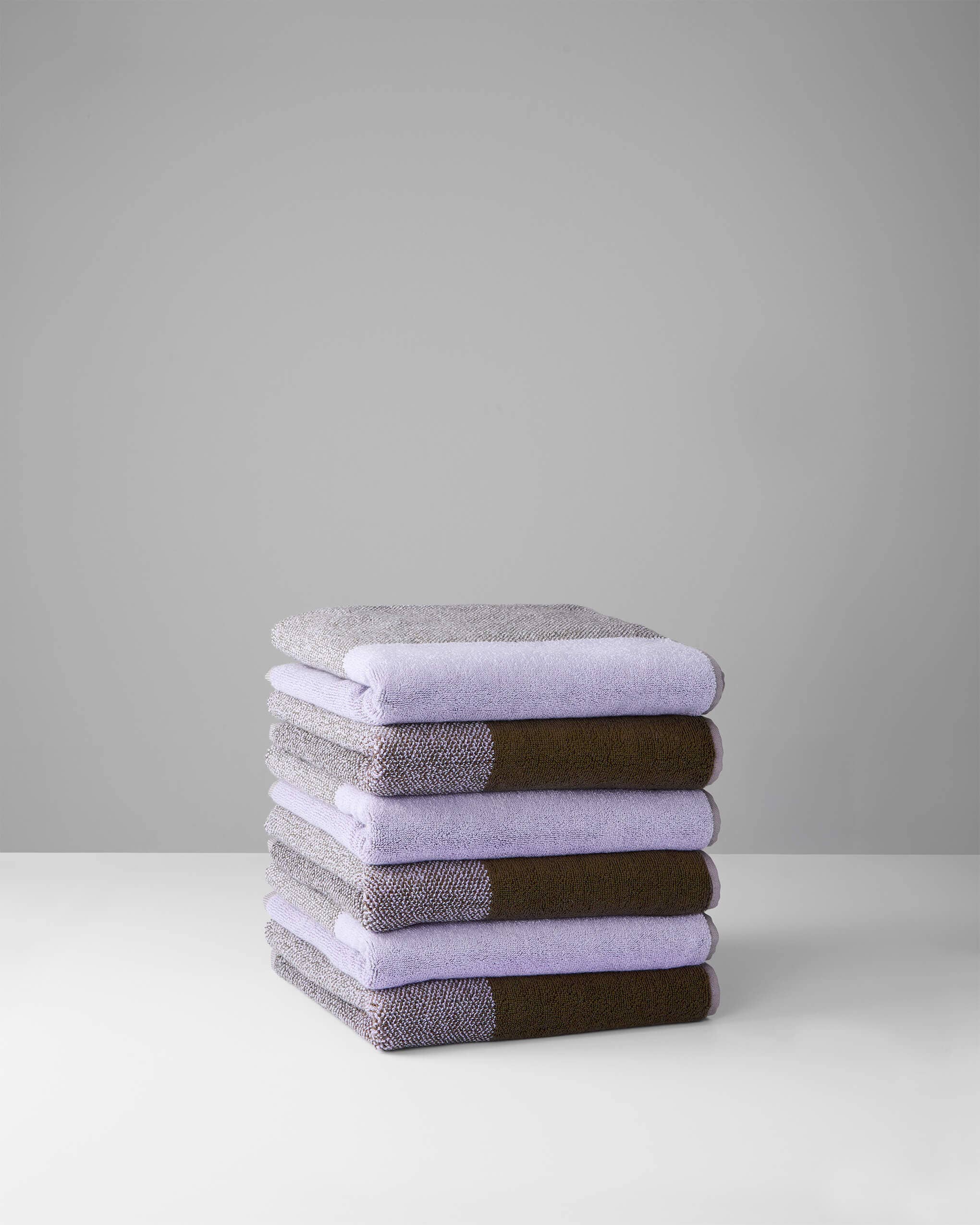 Handdoeken Set Blend Green Lilac (2 st.) for wholesale on Faire4