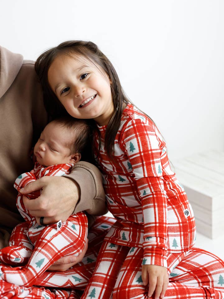 PLAID PINES | TWO PIECE SET for wholesale by Belle & bros