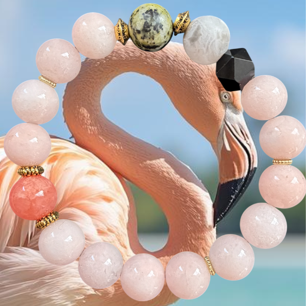 Embrace Our Souls - Wholesale Beaded Bracelet - Flamingo1