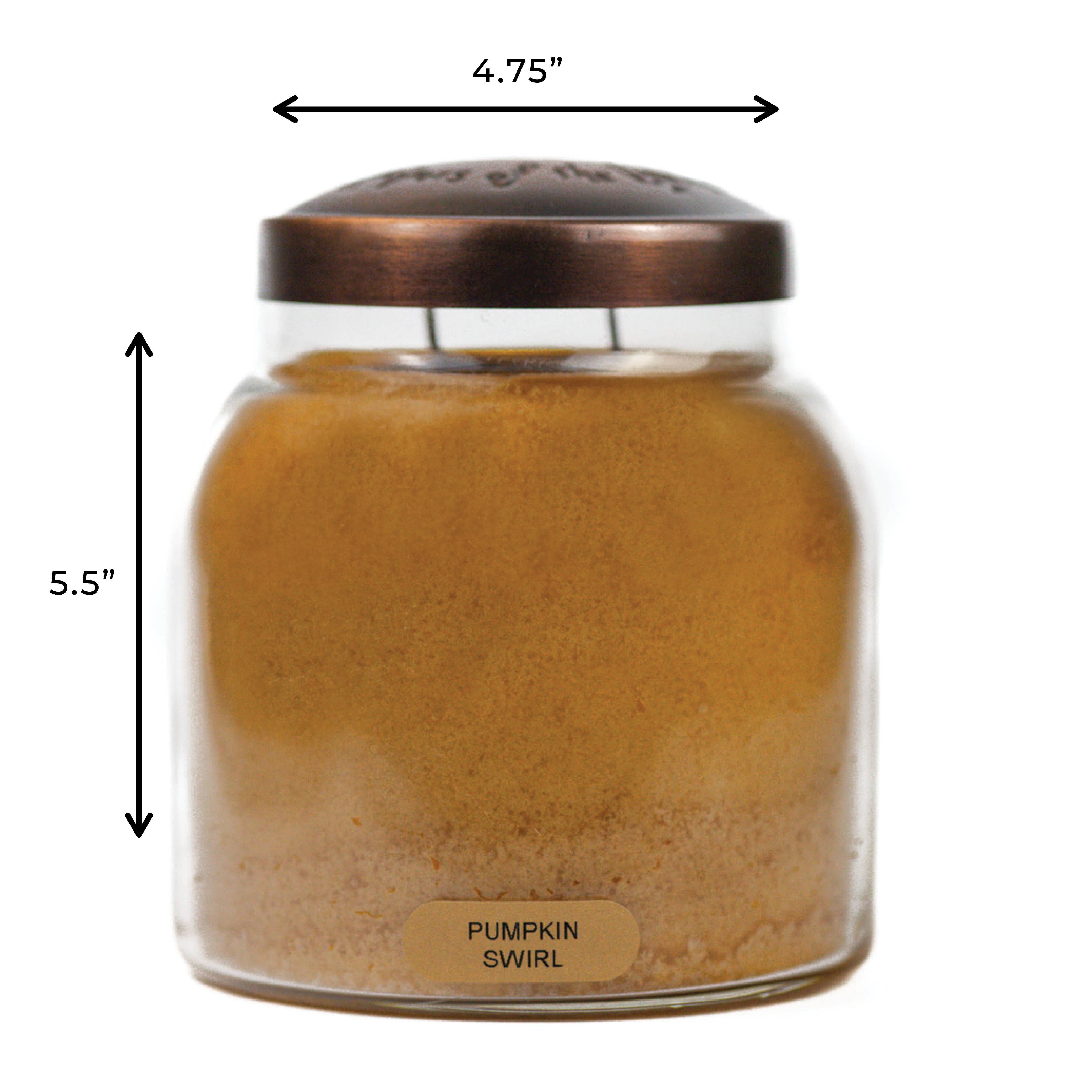A Cheerful Giver – wholesale Jar/filled candle – KOTL Papa Candle (34oz.) - Pumpkin Swirl4