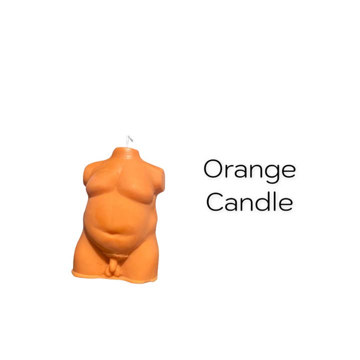 That Gay Creation - Wholesale Novelty Candle - Dad bod male torso body positive  Candle, chubby Fathers day