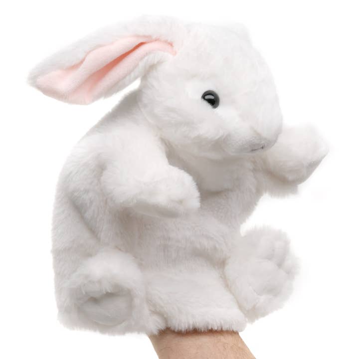 Uni Toys - Wholesale Stuffed/Plush Toy - Kids & Baby - Hand puppet rabbit (white) - 24 cm (height) - cuddly/plush toy1