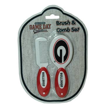 Georgia Bulldogs Infant Hairbrush Comb Set for wholesale by Jenkins Enterprises