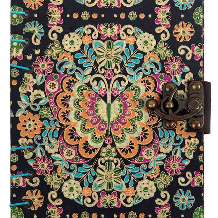 R K Handicrafts and Exporters - Wholesale Journal/diary - Journal Diary Notebook with Lock - Sketchbook Unruled 6