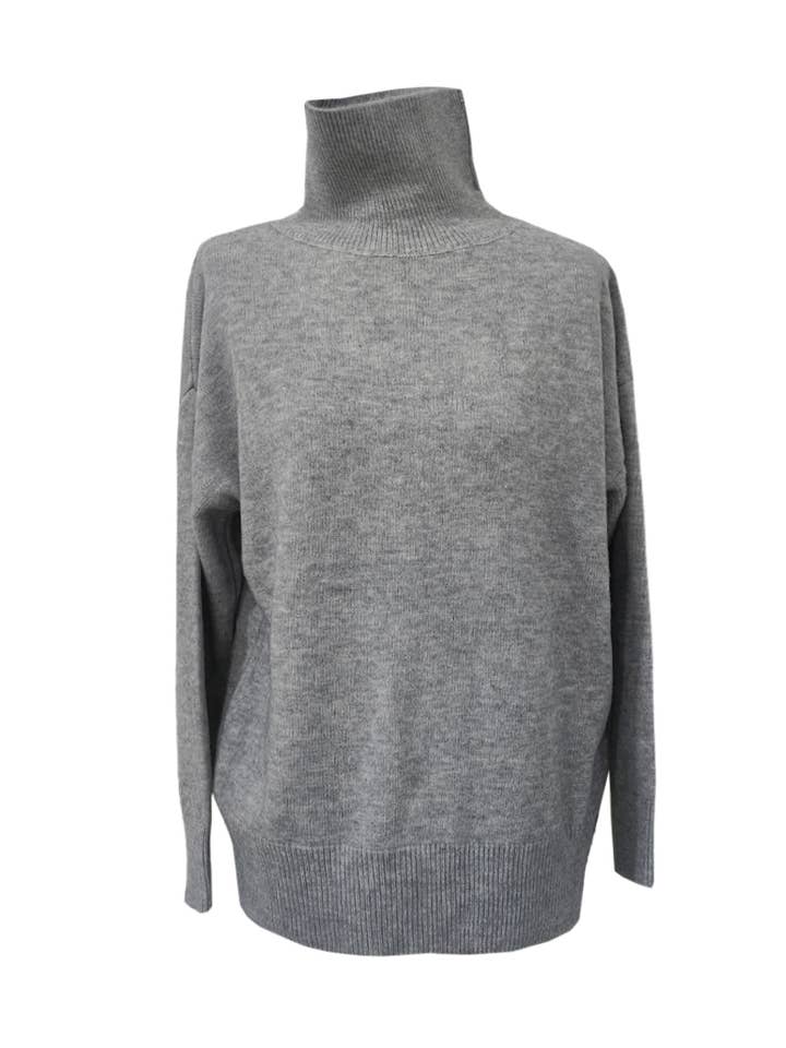 HIDDENBRAND - Wholesale Knit Sweater - Women's - Winter basic soft turtleneck knit sweater 13 colors2