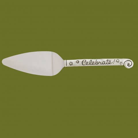 Celebrate Pie Server for wholesale by Basic Spirit