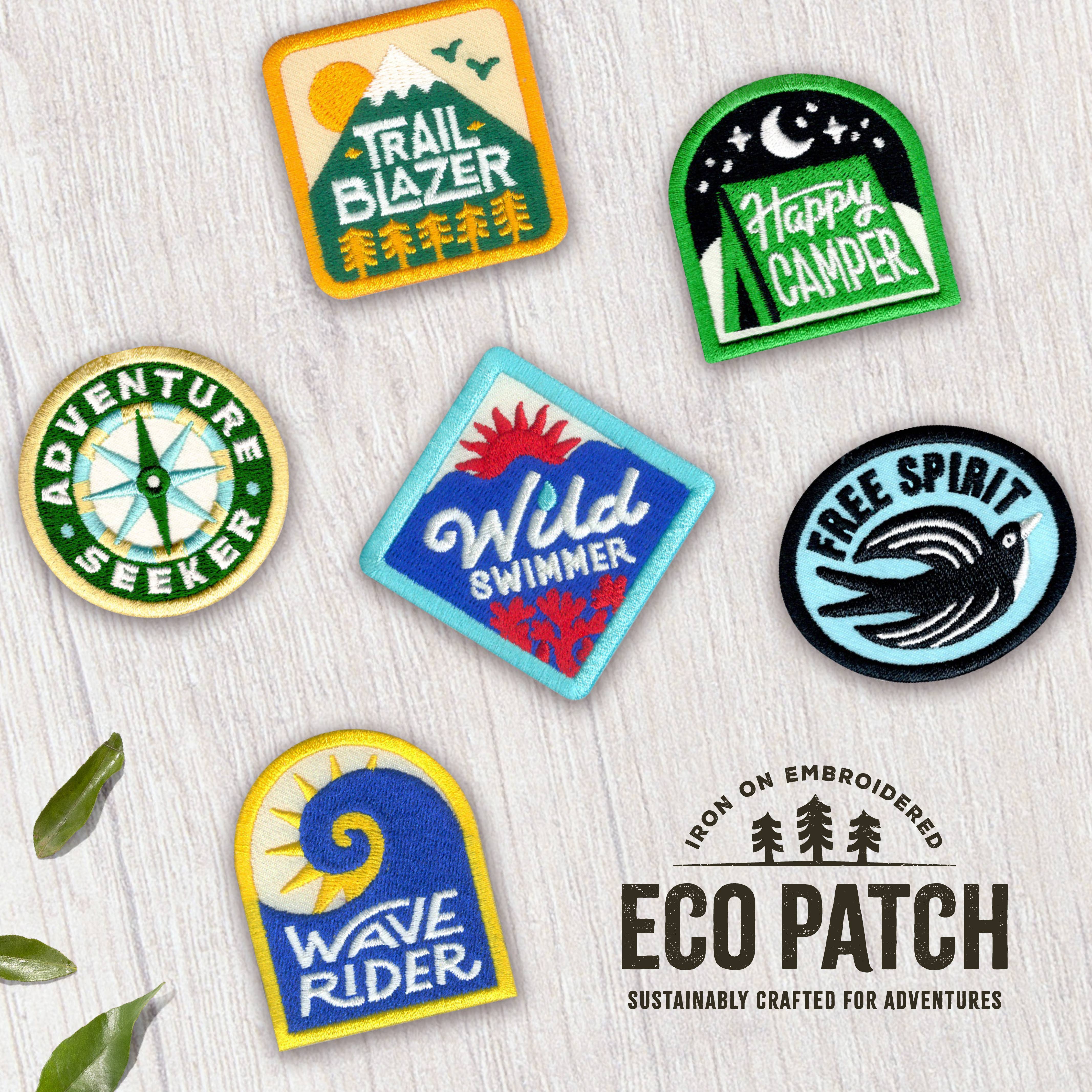 Bird & Co Studio - Wholesale Patch - Wild Swimmer Recycled Embroidered Patch3