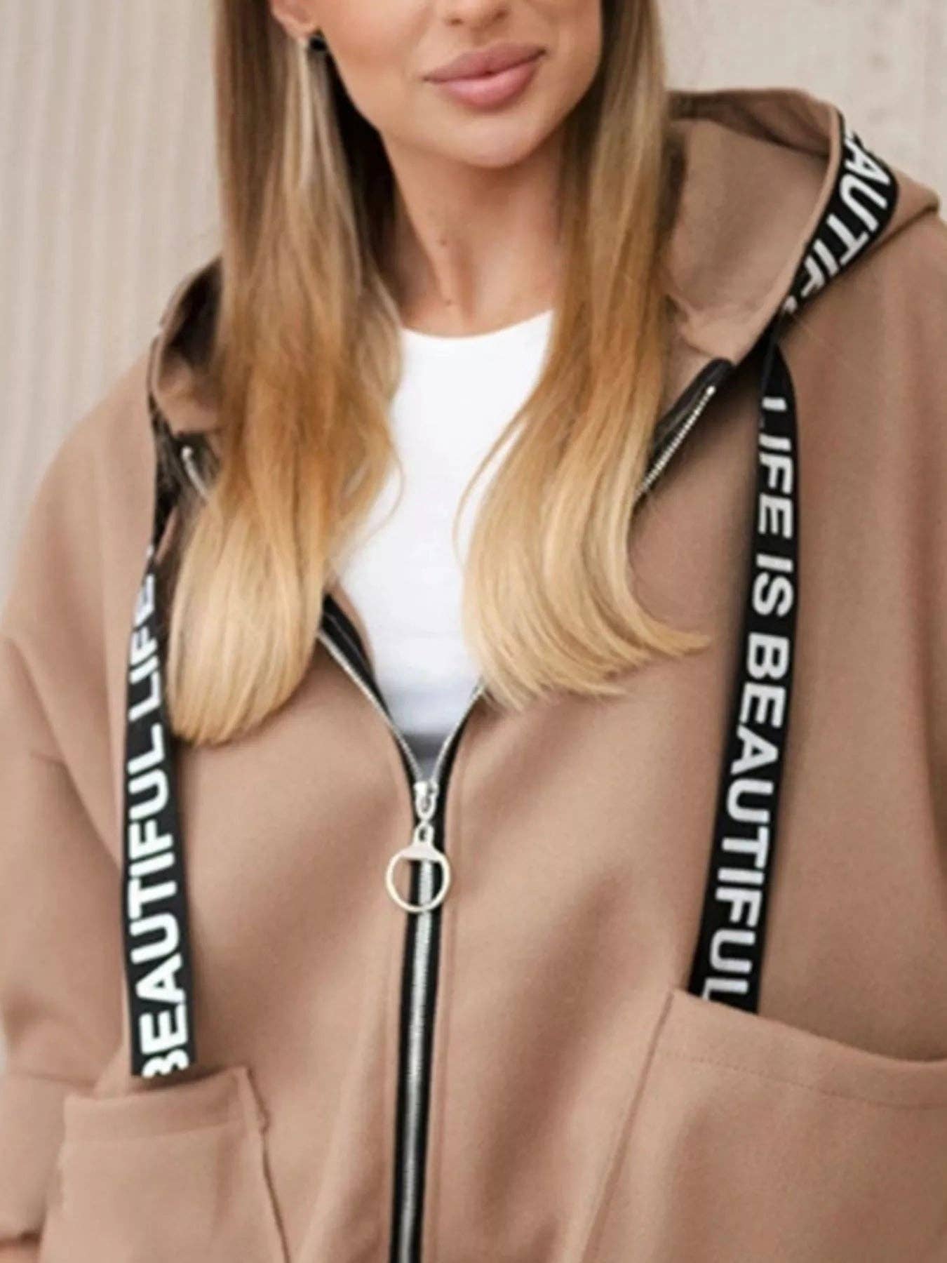 React Activewear – wholesale Hoodie – Women's – Full Size Hooded Zip-Up Longline Outerwear Plus Size10