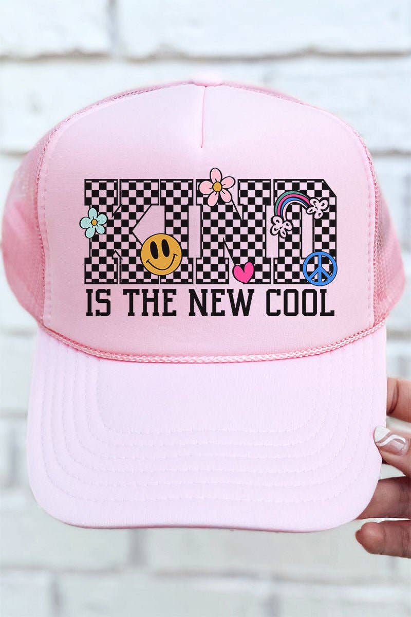Wholesale Accessory Market - Wholesale Trucker Hat - Women's - Kind Is The New Cool Otto Soft Pink Foam Front Trucker Hat