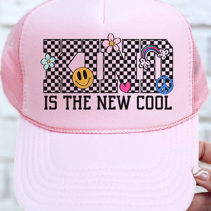Wholesale Accessory Market - Wholesale Trucker Hat - Women's - Kind Is The New Cool Otto Soft Pink Foam Front Trucker Hat0