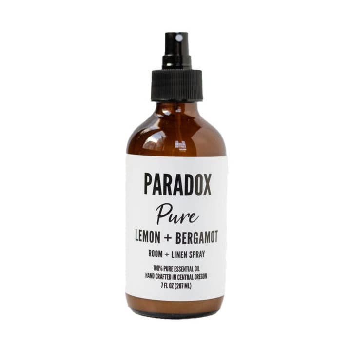 SPRAY D'AMBIANCE ET DE LIN AU CITRON ET À LA BERGAMOTE pour la vente par Paradox Candle Co.