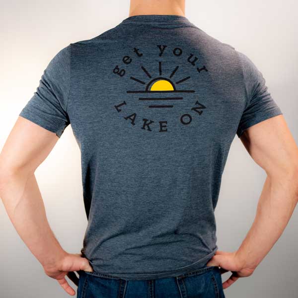 Lake On Company – wholesale T-shirts med screentryck – Herr – T-shirt Logo för män fram och bak5