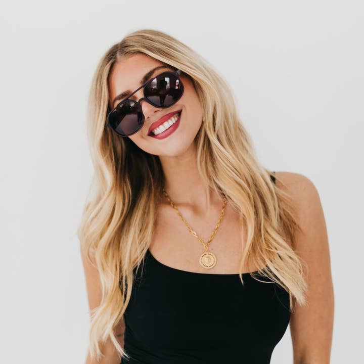 Pretty Simple - Wholesale Sunglasses - Women's - Amber Aviator Sunglasses