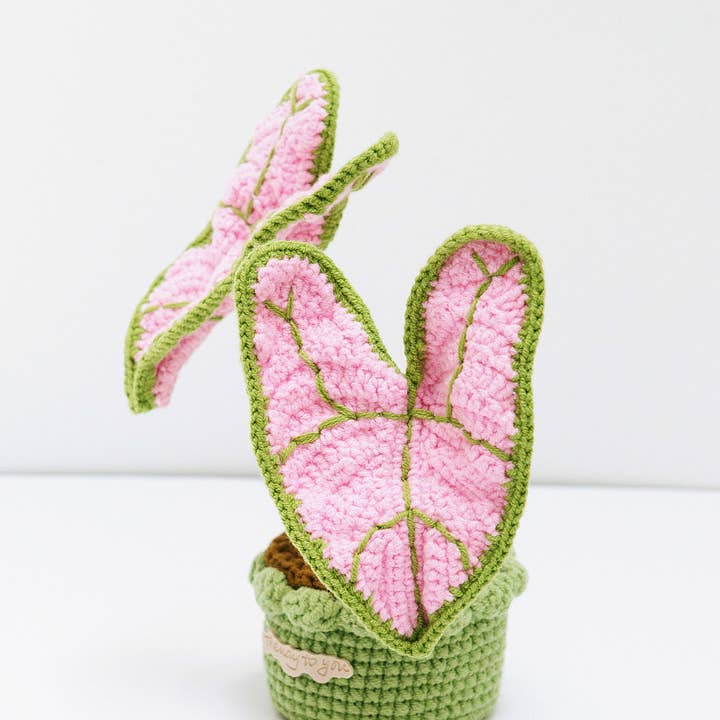 The Way to You - Wholesale Artificial Flowers - Handmade Crochet Potted Plants - Elephant Ear Pot3