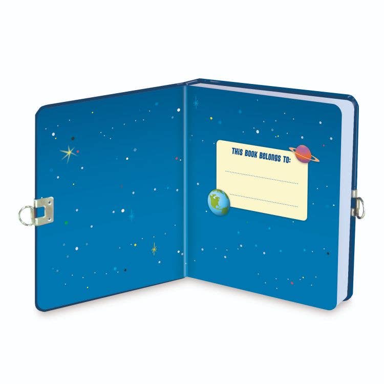 Just Imagine Toys - Wholesale Journal/Diary - Kids - Peaceable Kingdom - Lock & Key Diary - Deep Space1