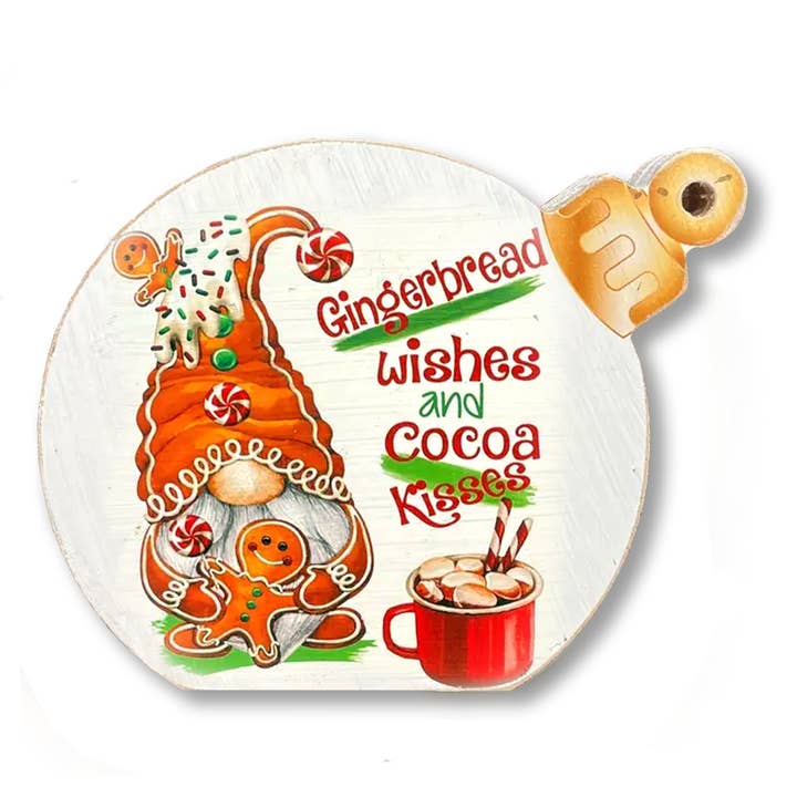 Gingerbread Gnome Decorative Tabletop Ornament for wholesale by Jarmz Designs