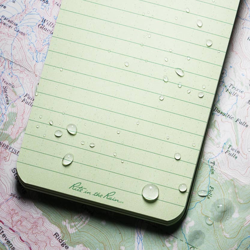 Rite in the Rain - Wholesale Notebook - Rite in the Rain 3" x 5" Top Spiral Notebook, Green4