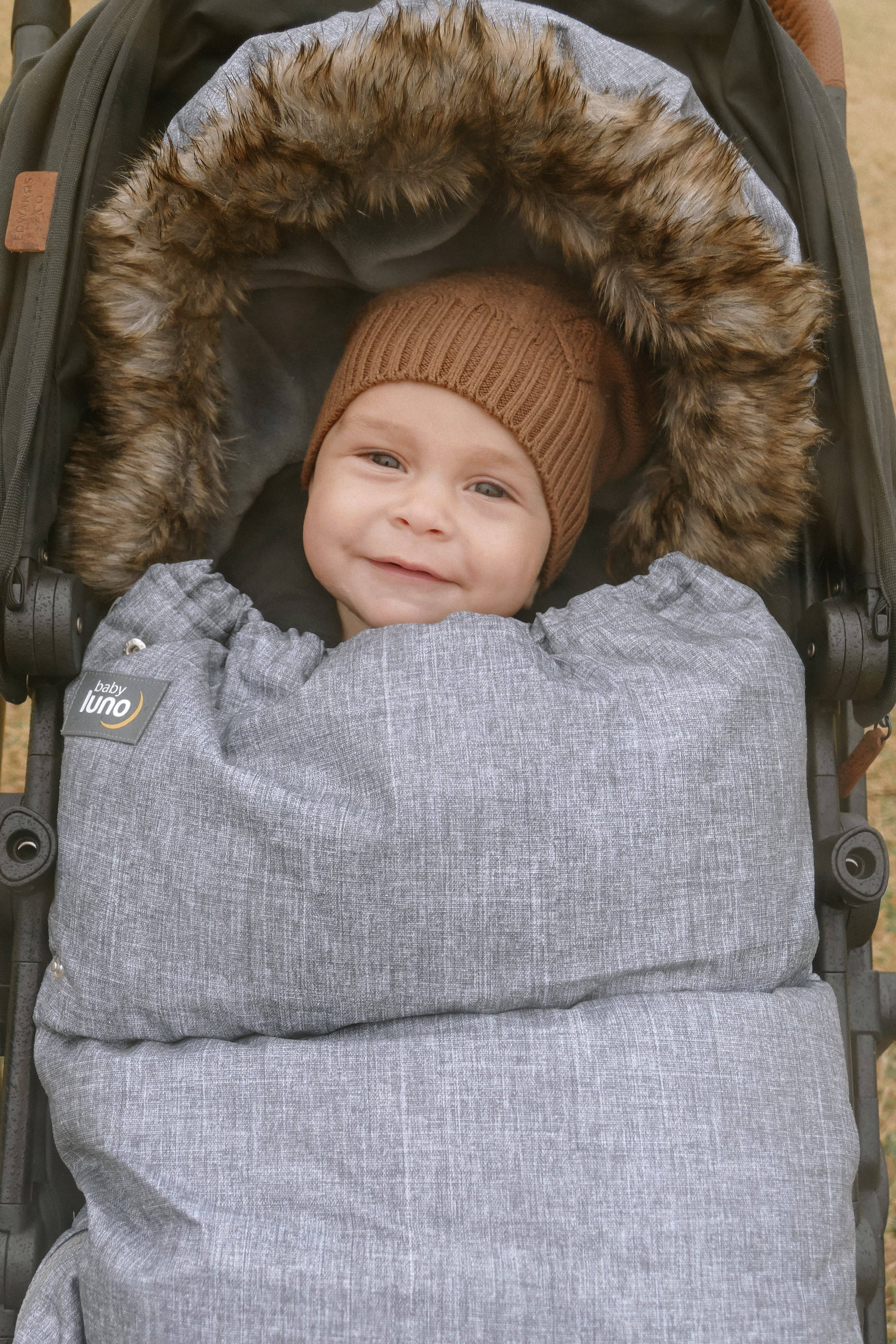 baby luno - Wholesale Pram cover/accessory - baby luno Nordic Footmuff Pram Liner - Chic Grey10