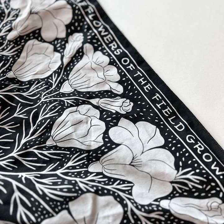 Chelsea Calkins Design - Wholesale Bandana - Women's - Flowers of the Field Bandana