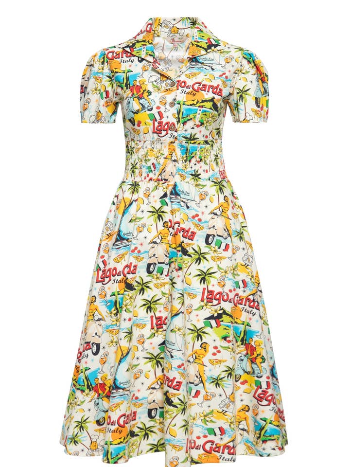 “Lago di Garda” swing dress for wholesale by KING KEROSIN