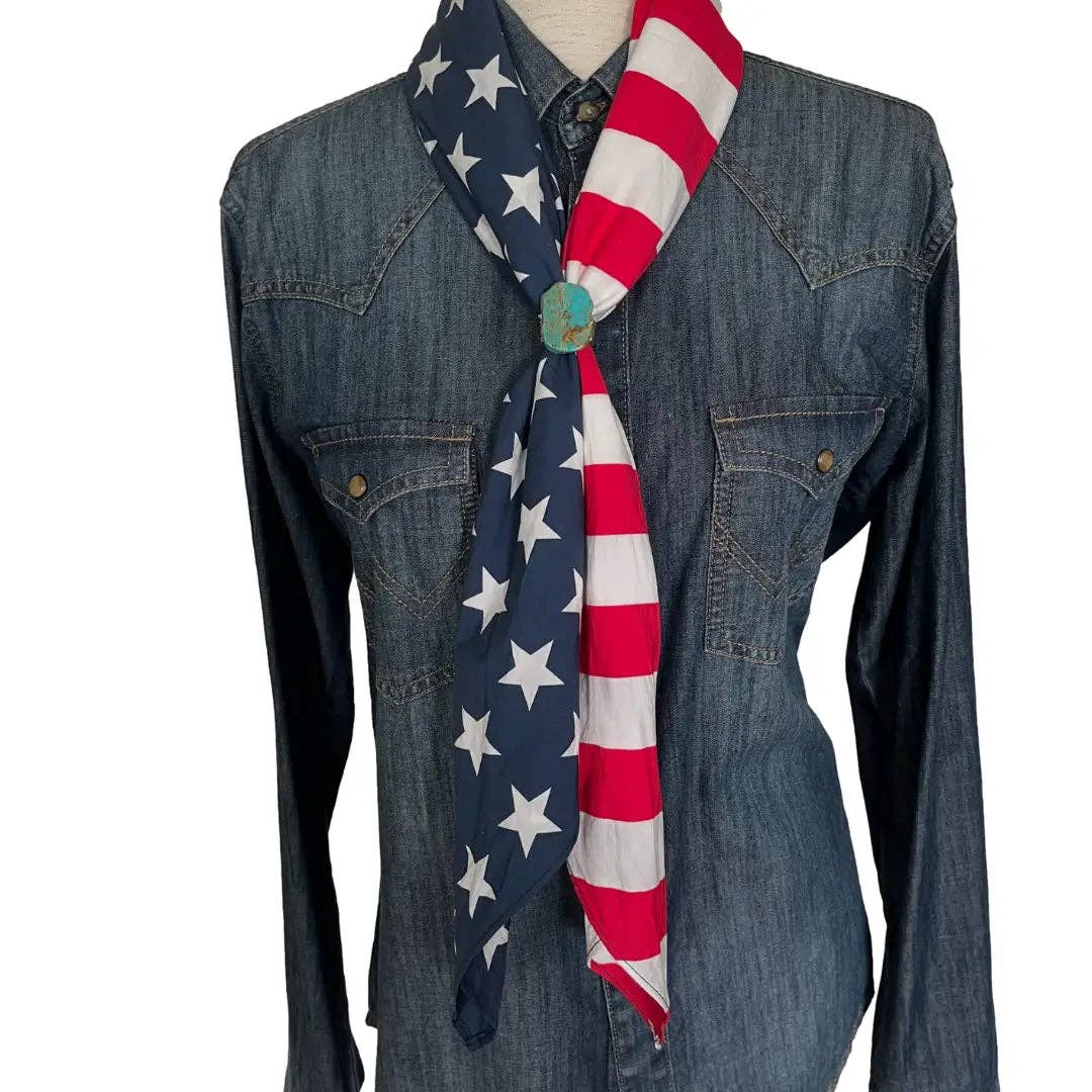 Cowtown Wild Rags - Wholesale Bandana - Unisex - Cowboy Bandana 36" (Freedom) 100% Cotton2
