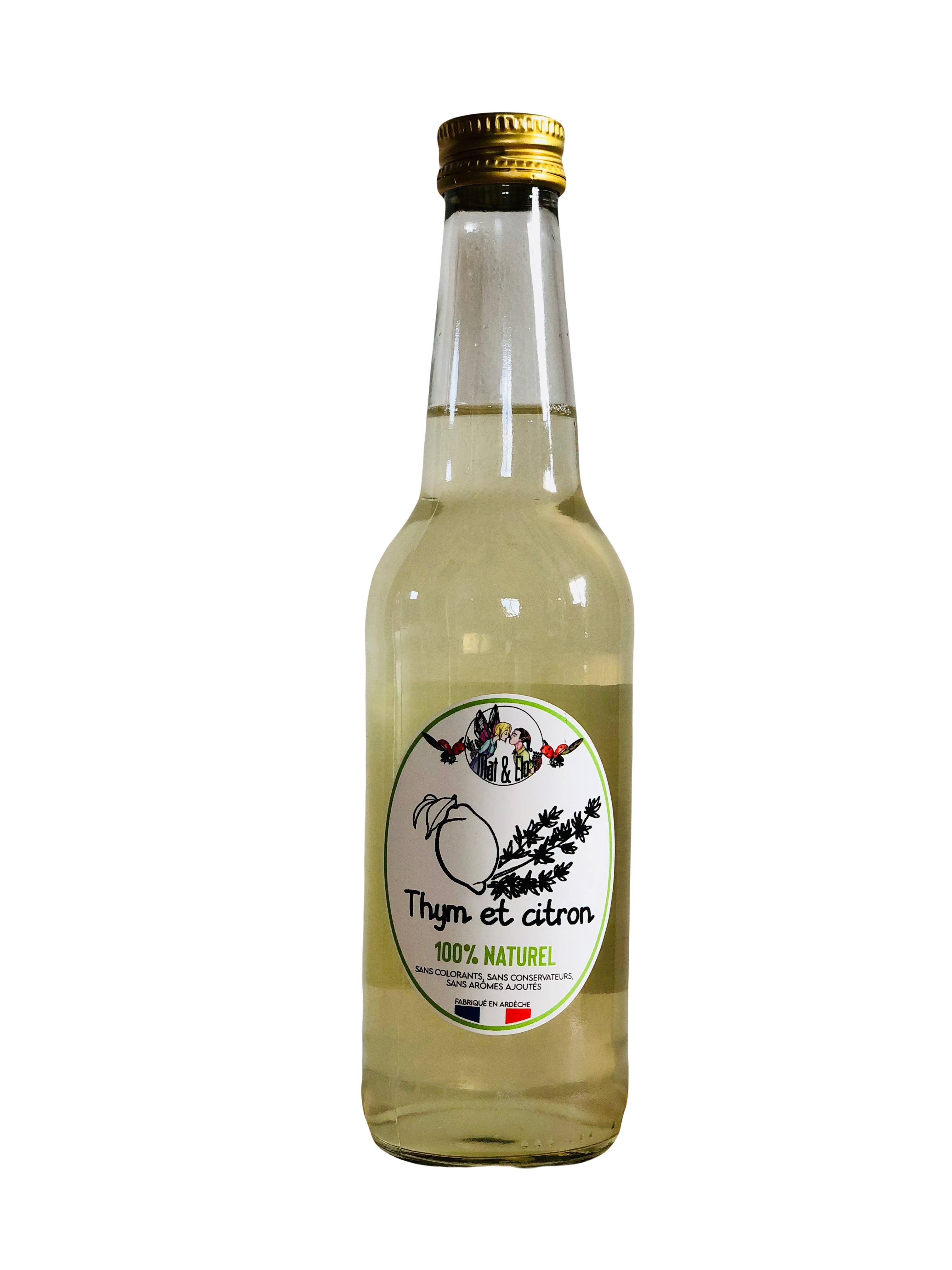 Mat & elo - Wholesale Non-Alcoholic Aperitif/Mocktail - 33 cl - “Thyme and lemon” drink1