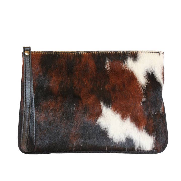 MYMARMOTT - Vente Pochette – femme - Sac à main Hera en cuir de vache et poil de poulain imprimé3