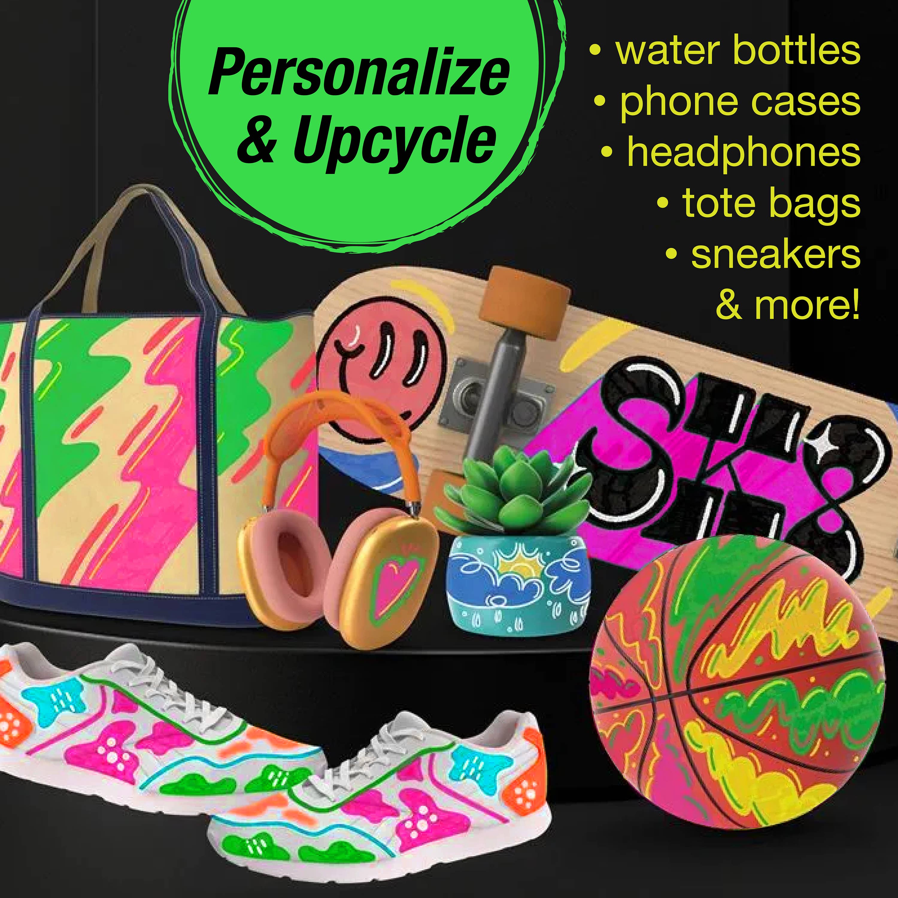 Faber-Castell / Creativity for Kids - Vente Marqueurs - Marqueurs Acryliques Shake & Paint 4 Ct Couleurs Néon6