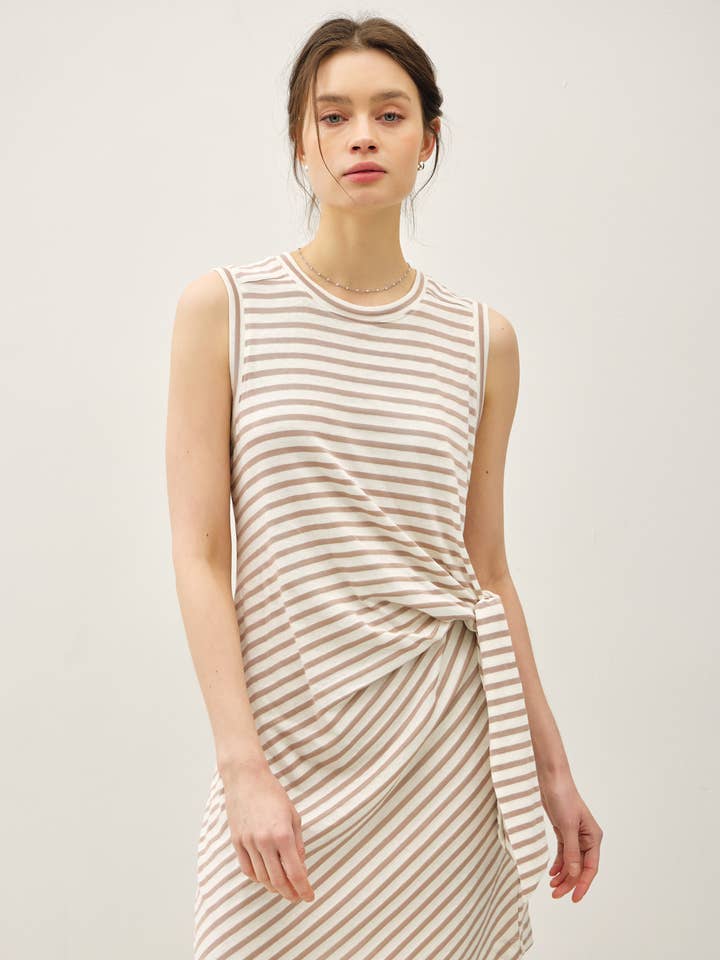 STRIPED TANK DRESS for wholesale by Be Cool