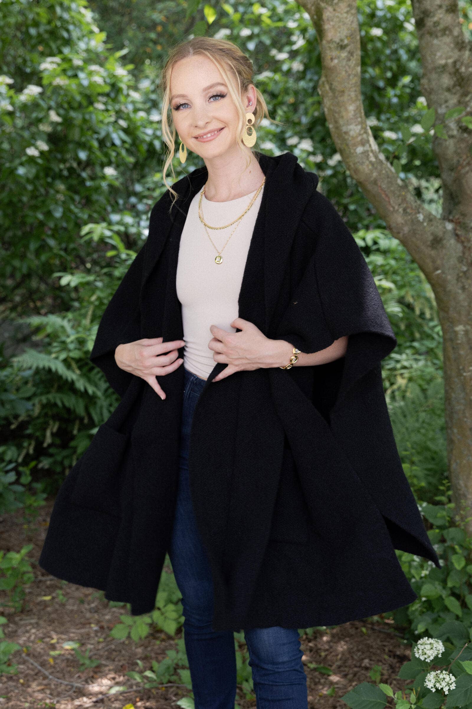 SAACHI – wholesale Kimono - Dam – Överdimensionerad kimono med huva9