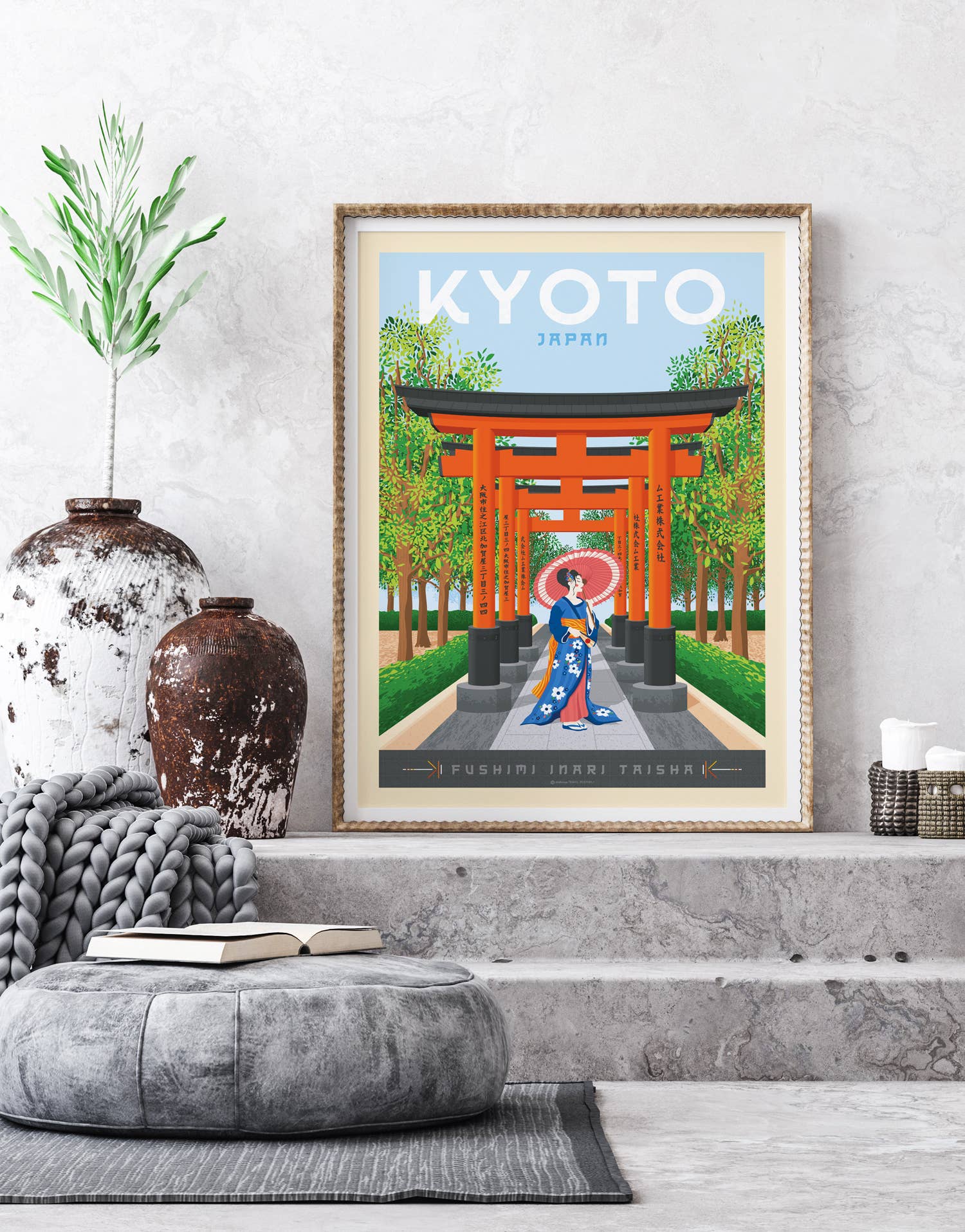 Olahoop Travel Posters - Wholesale Poster - Kyoto - Japan travel poster7