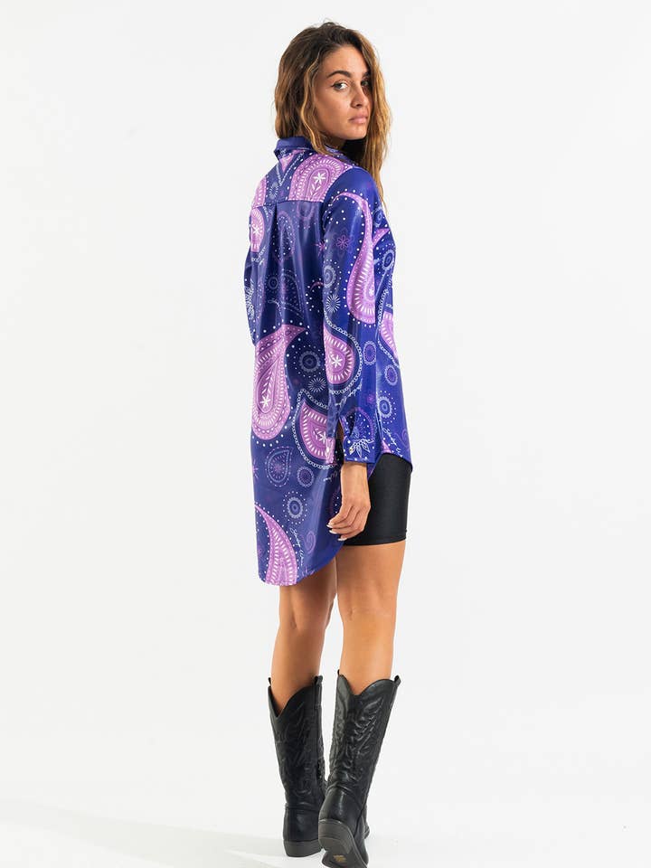 Paisley Print Shirt for wholesale by Startup Wear