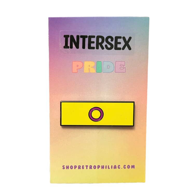 Retrophiliac – Engroshandel Reversnål/knap – Intersex LGBTQIA2+ Pride Flag emalje pin