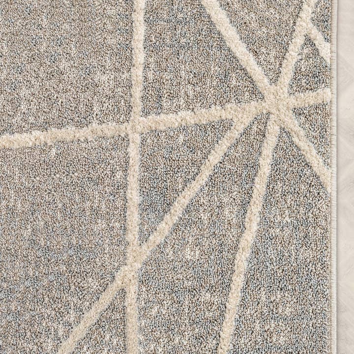 Well Woven - Wholesale Runner Rug - Custom Size Runner Telas Modern Geometric Grey Choose Length5