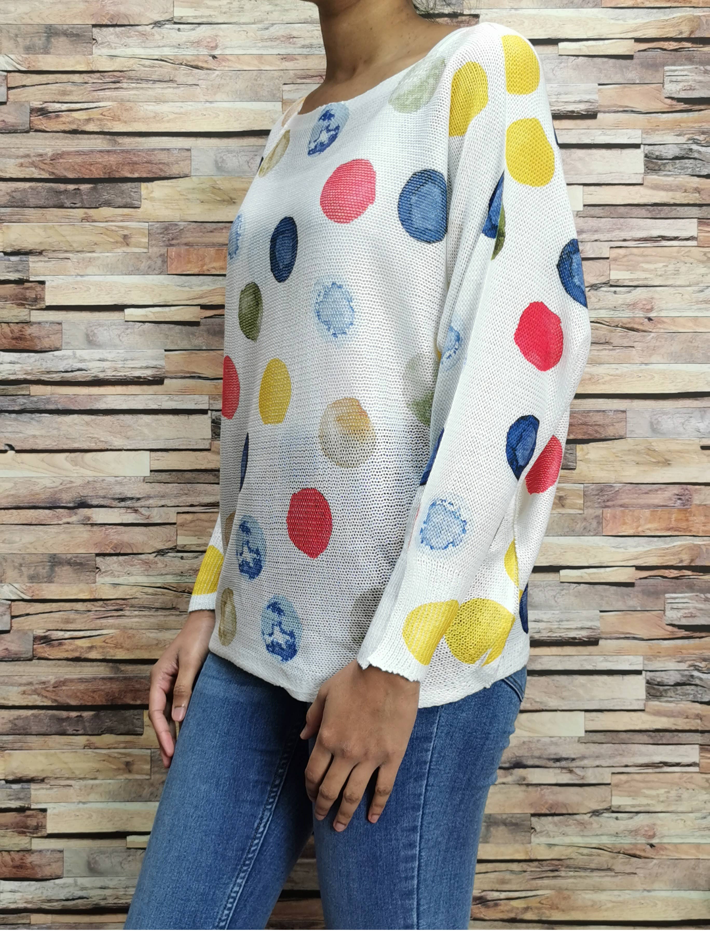 ZAFA PARIS – wholesale Pullovertröja - Dam – 29F12H57-7-7-Tryckt stickad tröja1