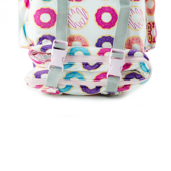 Mimish - Wholesale Sleeping Bag - Kids - Sleep-n-Pack: Packable Little Kid's Sleeping Bag & Backpack, Cozy Mink, Donuts12