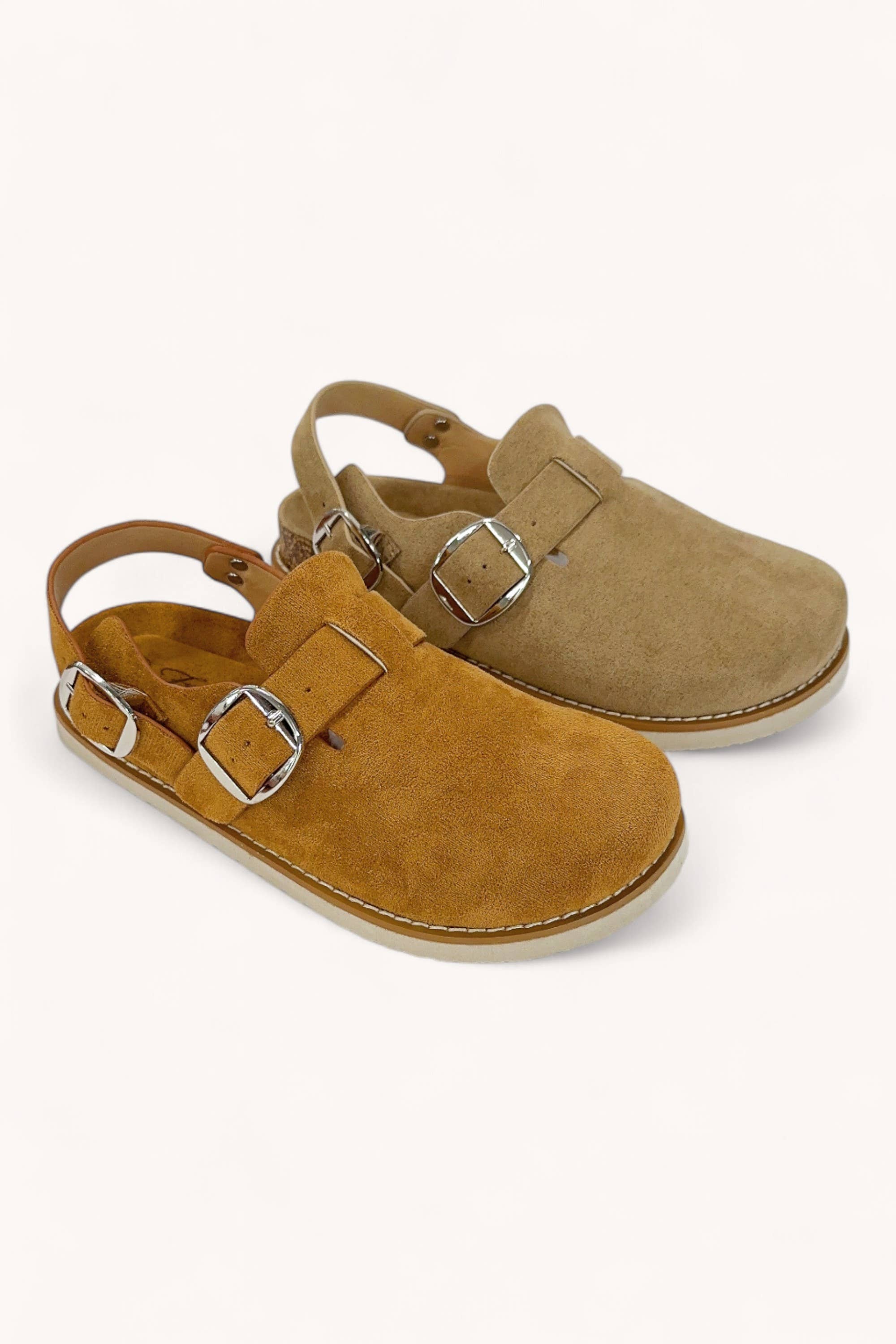 CCOCCI – wholesale Clogs – Women's – ASH-28 BUCKLED SLINGBACK STRAP CLOG SANDALS