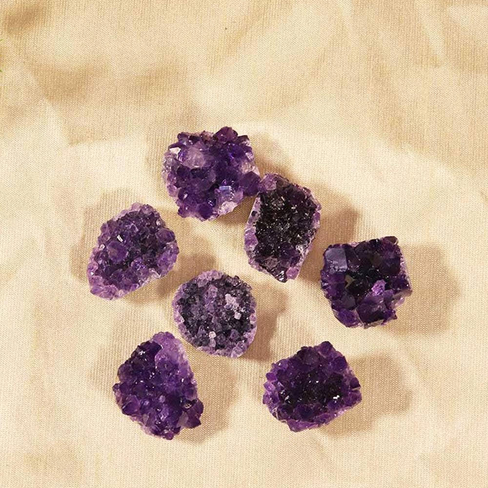 Natures Artifacts Inc - Wholesale Spiritual Stone/Crystal - Flat Back Amethyst Cluster Crystal (Grade A) Small6