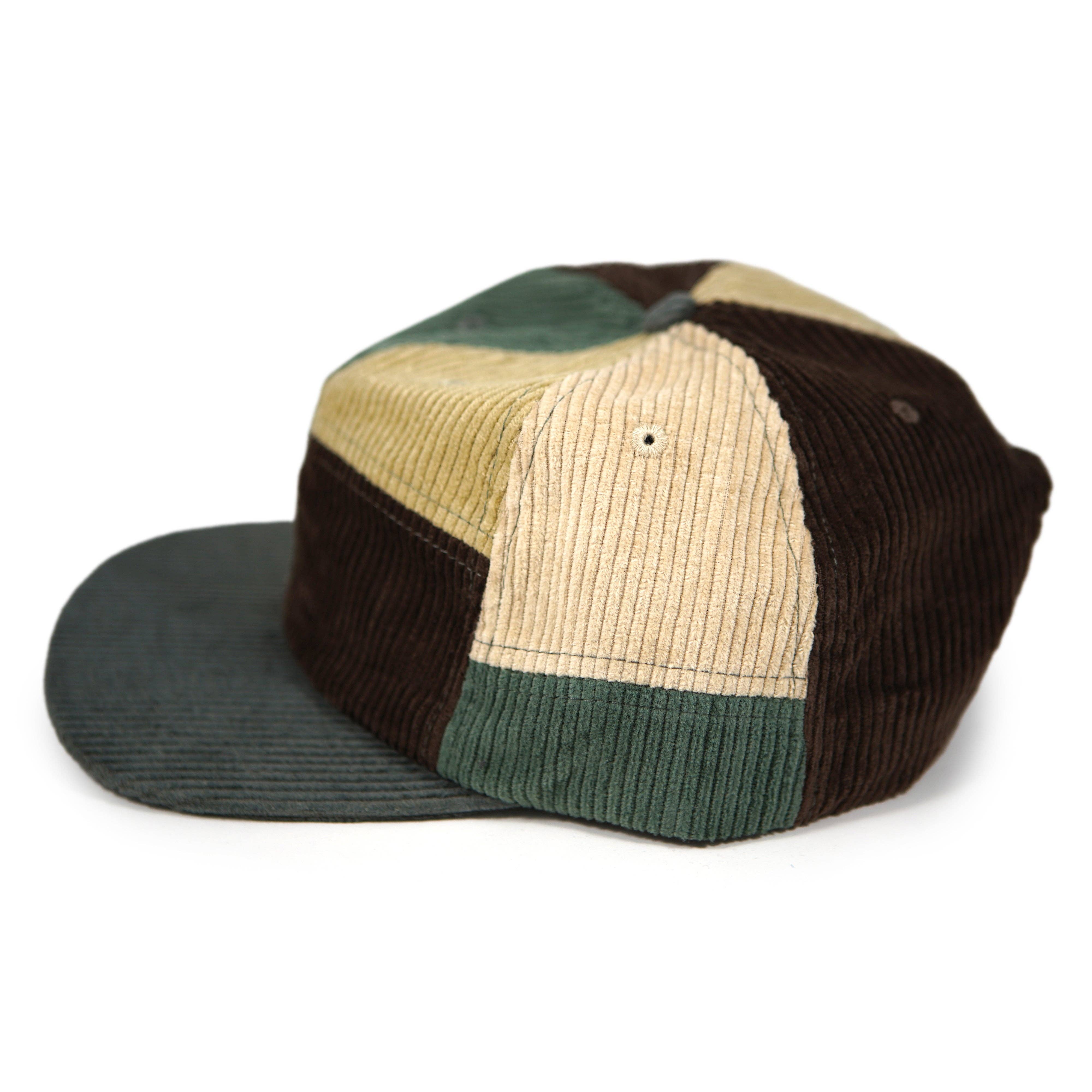 Stuntin Goods - Wholesale Flat Brim Cap - Unisex - Patchwork Corduroy Hat8