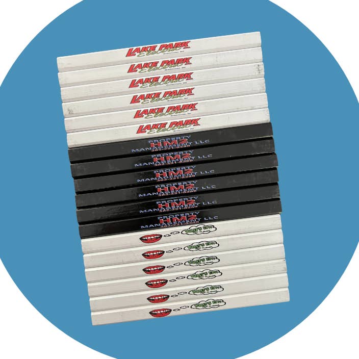 Custom Carpenter Pencils for wholesale by Color Custom Prints