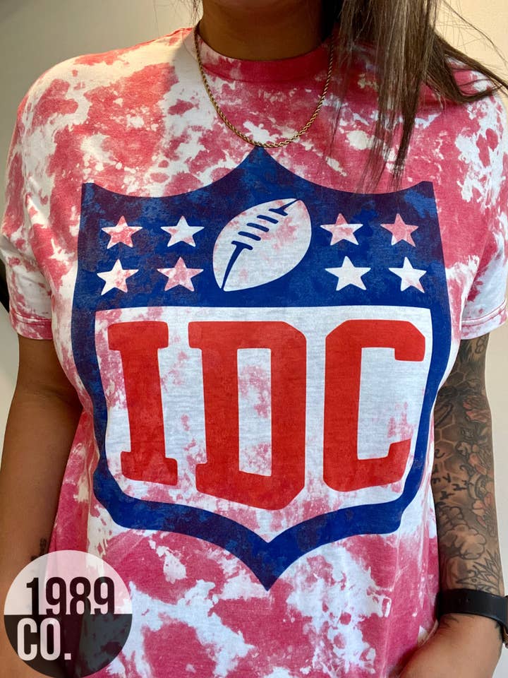 IDC Football Bleached Graphic Tee for wholesale by 1989 Co.